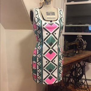 2B Bebe sequin mini dress